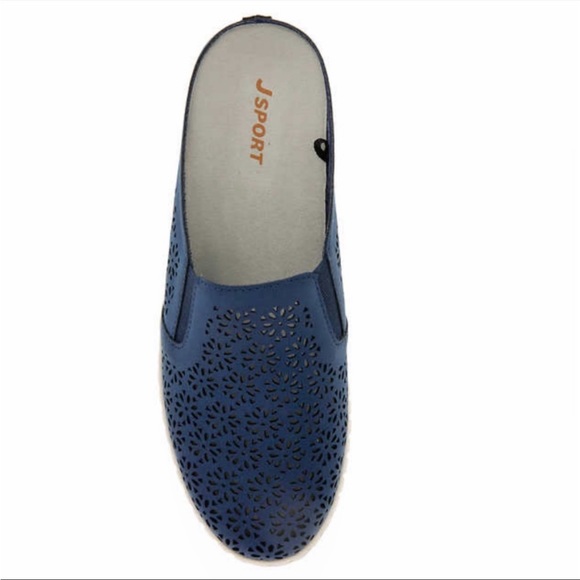 Jsport Ladies' Floral Mule, Navy Blue - Picture 4 of 7